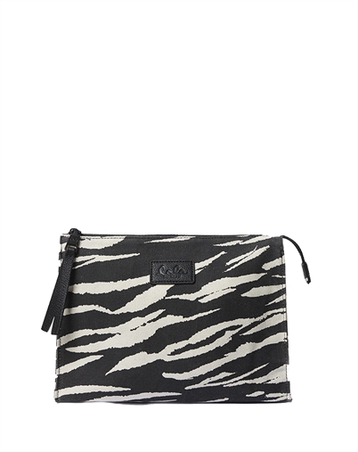 Lala Berlin - Pili Canvas Toilettaske- Black Tiger